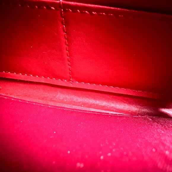 Mischka Madgley Red Zip Up Vegan Leather Wallet with Multiple Slots - Picture 14 of 15